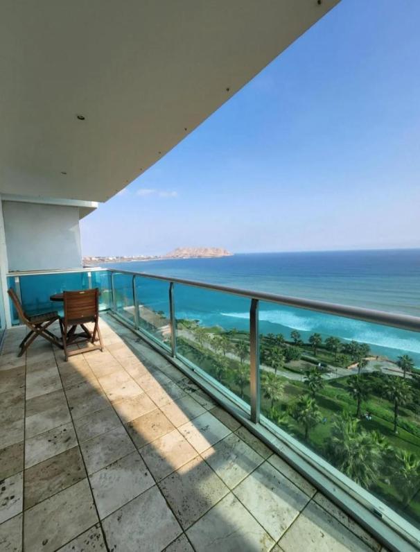Exclusivo Y Moderno Depa En Miraflores Vista Al Mar Y A La Ciudad Amoblado Apartments Lima Buitenkant foto